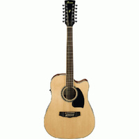 Ibanez PF1512ECE NT Acoustic-Electric Guitar Natural High Gloss