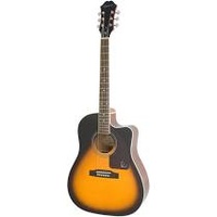 Epiphone AJ-220SCE Solid Top Acoustic-Electric Guitar Vintage Sunburst