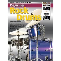 Progressive Beginner Rock Drums Book/CD/DVD(2)/DVD-Rom