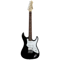 Aria 714-STD Series Electric Guitar in Black