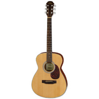 Aria ADF-01 Series Folk Body Acoustic Guitar in Satin Natural