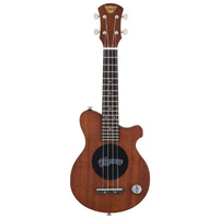 Pignose Solid Body Ukulele in Natural Matt Finish with Built-In Micro Amplifier
