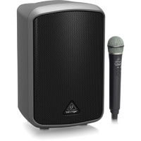 Behringer Europort MPA100BT All-in-One Portable 100W PA System with Wireless Microphone Bluetooth Connectivity & Battery Operation