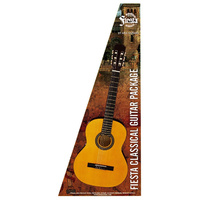 Aria Fiesta 4/4-Size Classical/Nylon String Guitar Pack in Natural