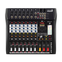 ITALIAN STAGE 2MIX8PRO 8-CHANNEL PROFESSIONAL STEREO MIXER WITH DSP MULTIFX