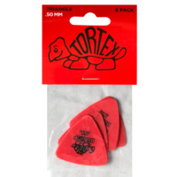 JIM DUNLOP - Tortex Triangles Players Pack. .50mm. 6 in a display bag.