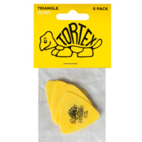 JIM DUNLOP - Tortex Triangles Players Pack. .73mm. 6 in a display bag.