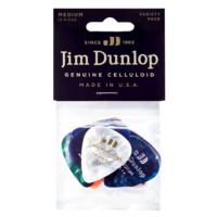 JIM DUNLOP - Celluloid Variety Players Pack. Medium. 12 assorted colours in a display bag.
