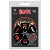 Perris 6-Pack AC/DC Licensed Guitar Pick Packs