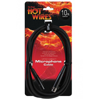 Hot Wires Microphone Cable, XLR-XLR, 10ft