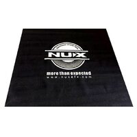 NU-X Drum Rug [1.3m x 1.3m) In Black with NU-X Logo
