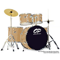 Opus Percussion 6-Piece Rock Drum Kit in Brass Sparkle
