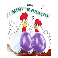 Opus Percussion Chicken Egg Mini Maracas in Asst Colours (1-Pair)