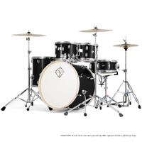 Dixon Spark Standard Series 5-Pce Drum Kit with Cymbals in Black