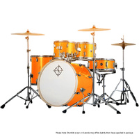 Dixon Spark Standard Series 5-Pce Drum Kit with Cymbals in Misty Gold