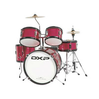 DXP Junior Series 5 Piece Drum Kit - Wine Red