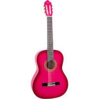 Valencia 1/4 Size Series 100 Nylon String Guitar Pink Burst