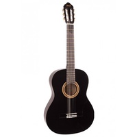 Valencia 4/4 Size Series 100 Nylon String Guitar "Black"